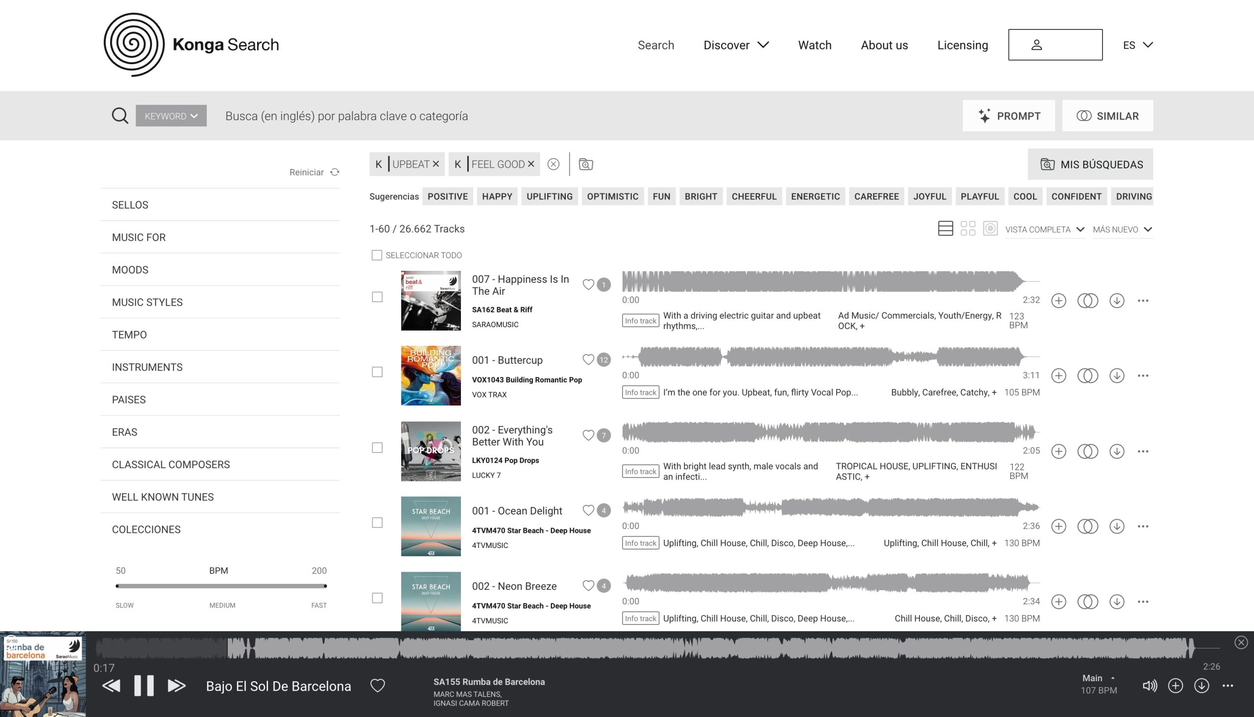 Captura KongaSearch 2026