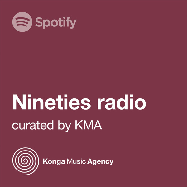 Music Supervisor Curated Spotify Playlist Nineties Radio Konga Music Agency